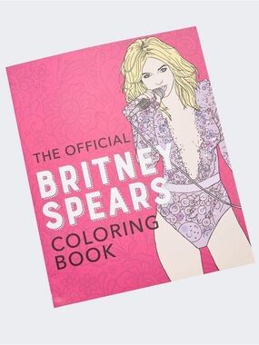 Hot Topic Pink & White Britney Spears Coloring Book